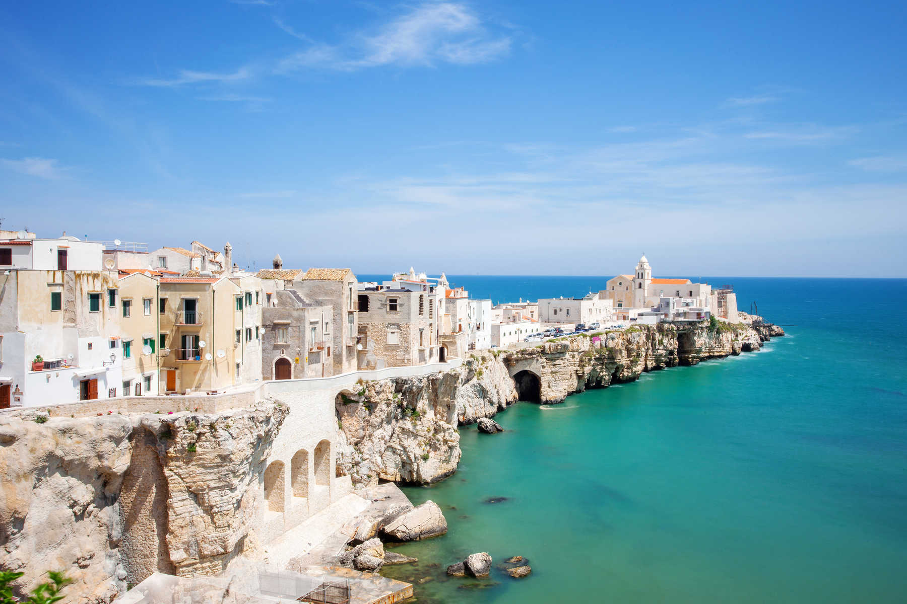 Village de Vieste dans le Gargano, Pouilles