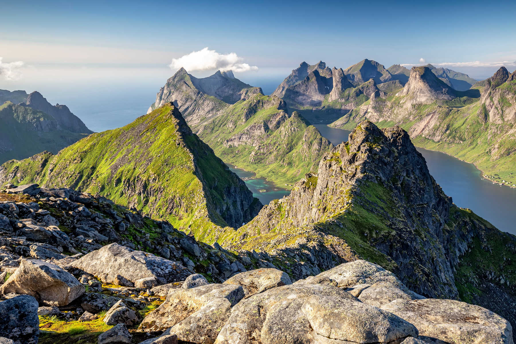 Voyage randonnée au sommet des Lofoten, Munkan