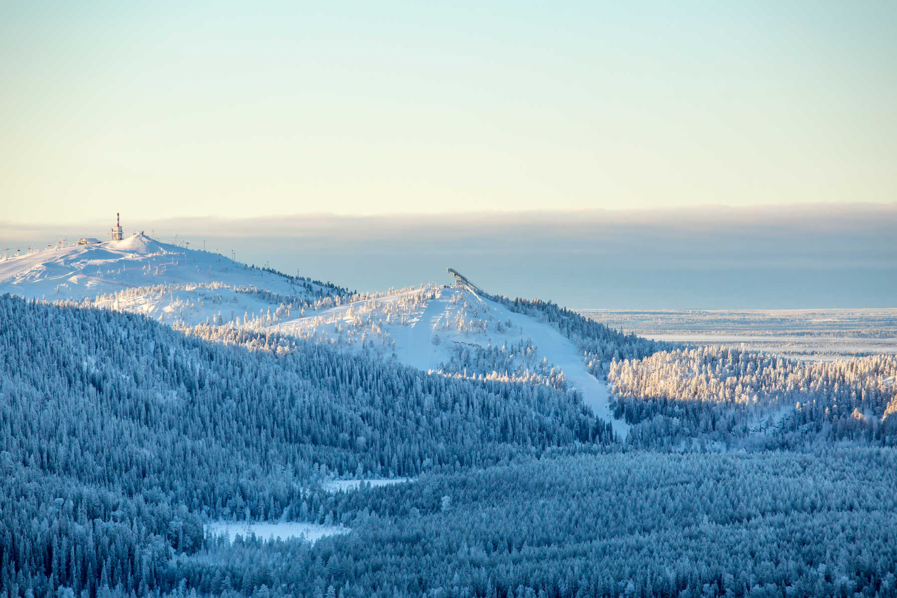 Vue depuis la colline de Valtavaara