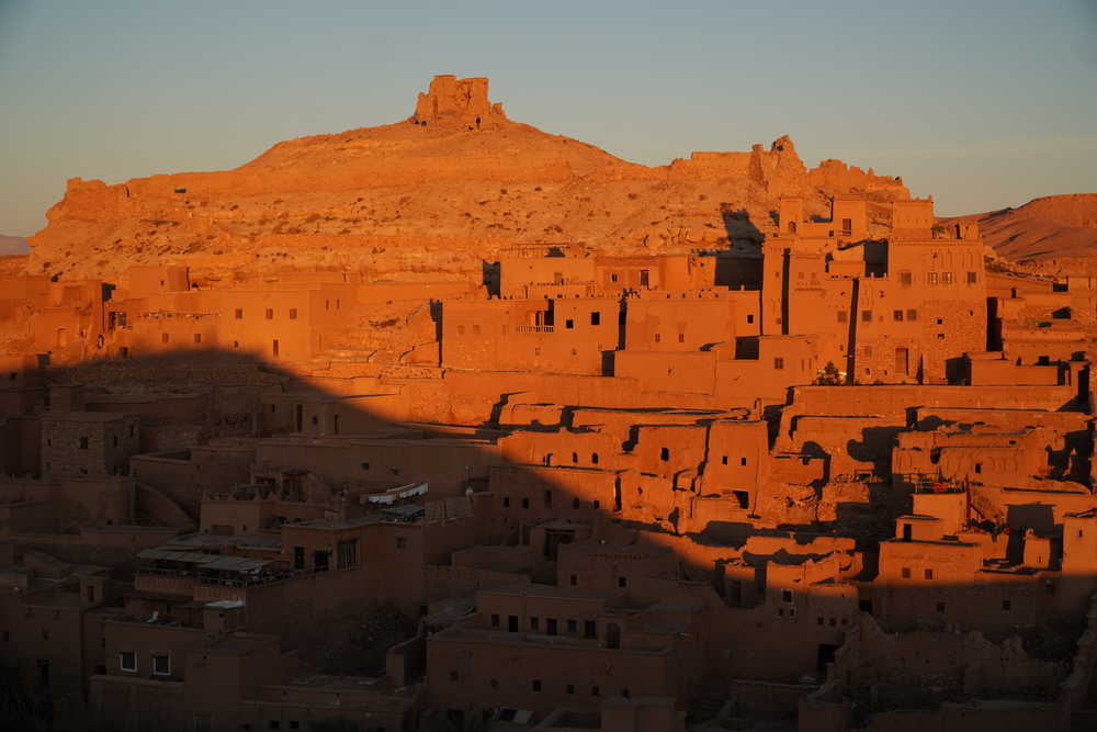 Aït Ben Haddou au levé de soleil au Maroc