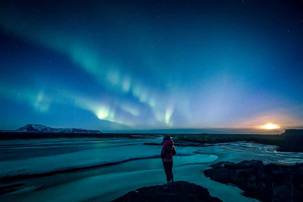aurores boréales en Islande