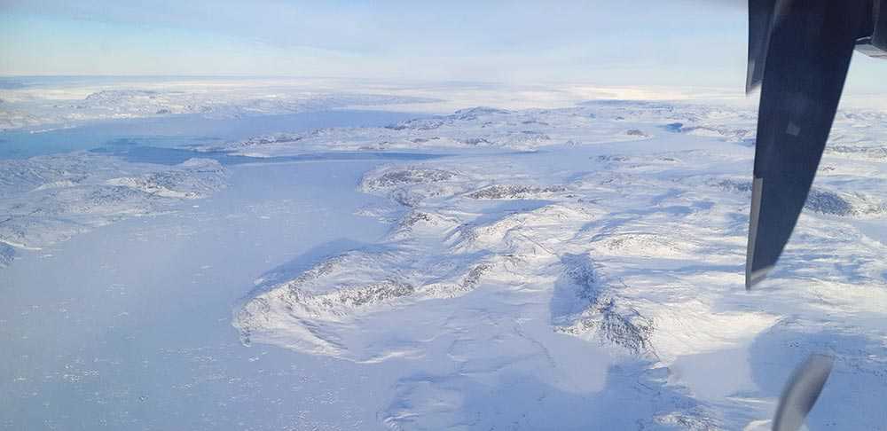 Banquise au Groenland depuis l'avion