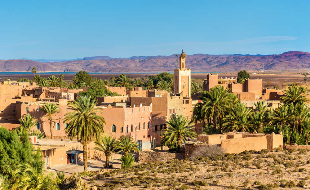 Bâtiments de la ville d'Ouarzazate, Maroc