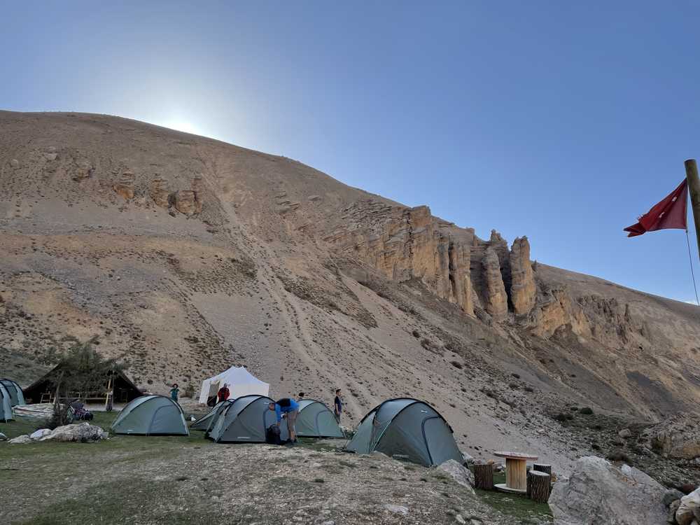 Bivouac dans le camp de Sokullupinar