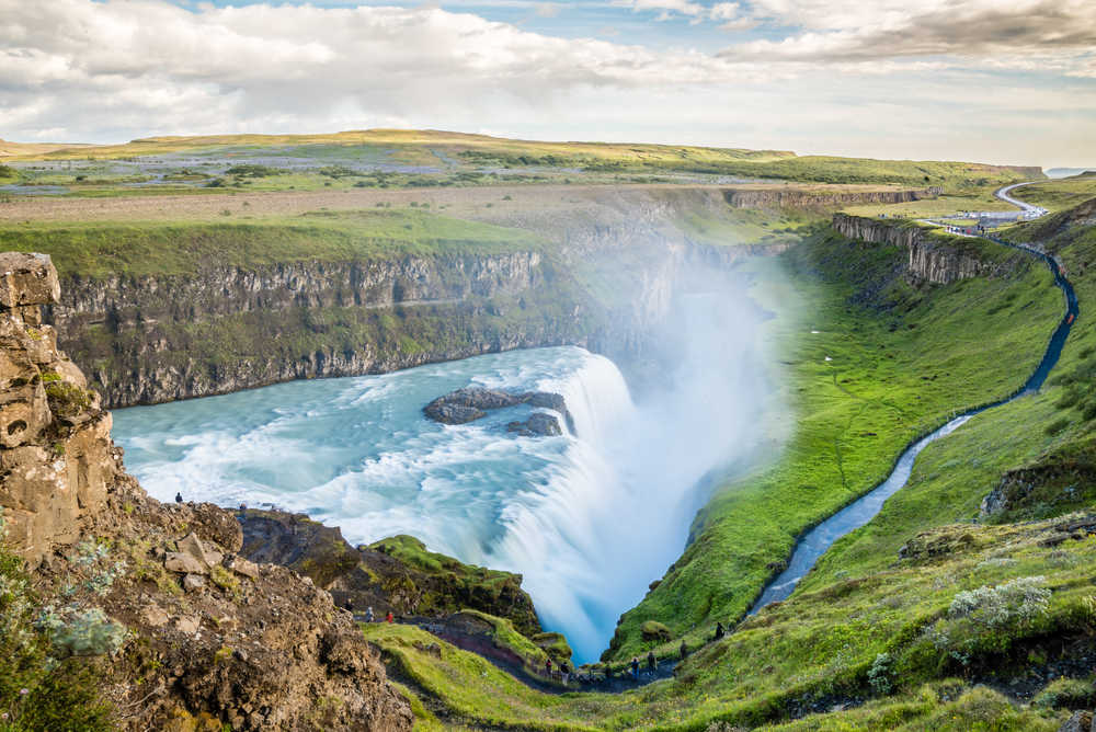 Cascade de Gullfoss en Islande