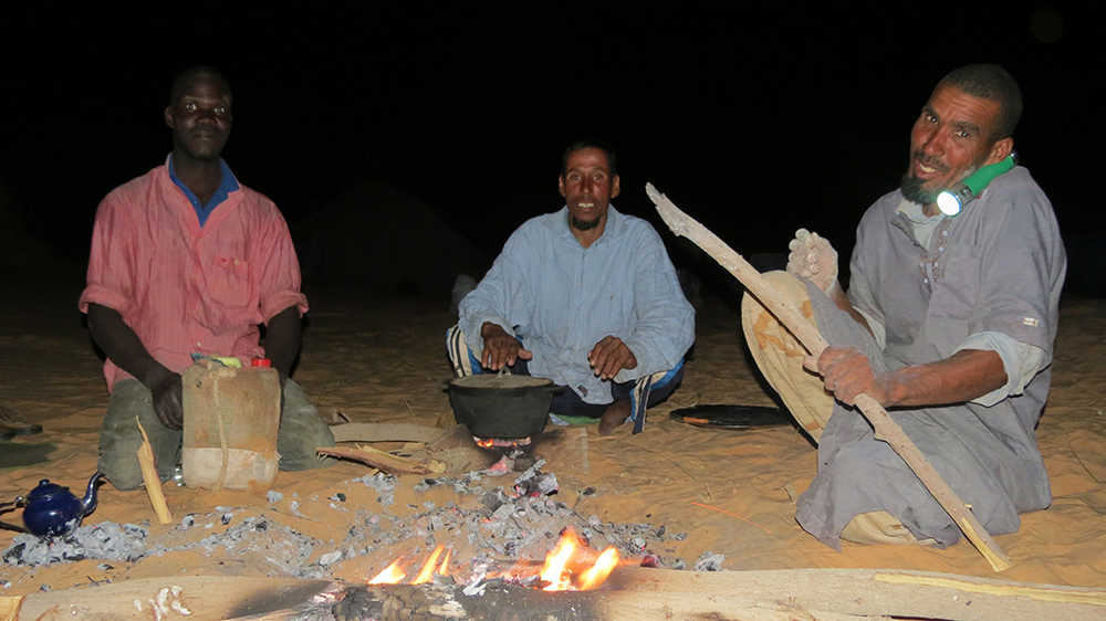 chameliers à Ouarane en Mauritanie