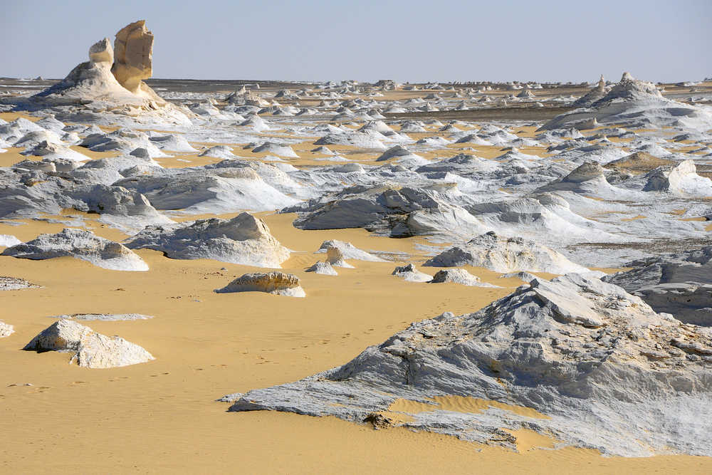 Champ de craie dans le Désert blanc