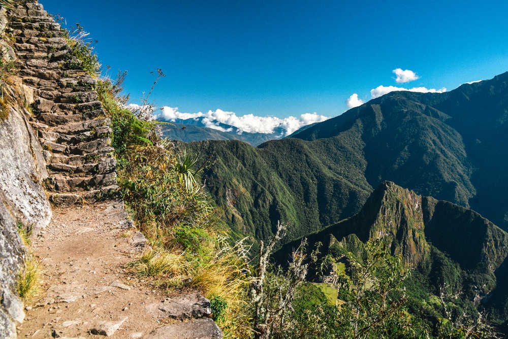 Chemin du Montana Machu Picchu, site du patrimoine mondial de l'UNESCO au Pérou