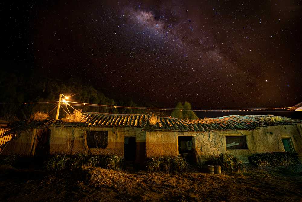 Ciel étoilé à proximité de Cusco au Pérou