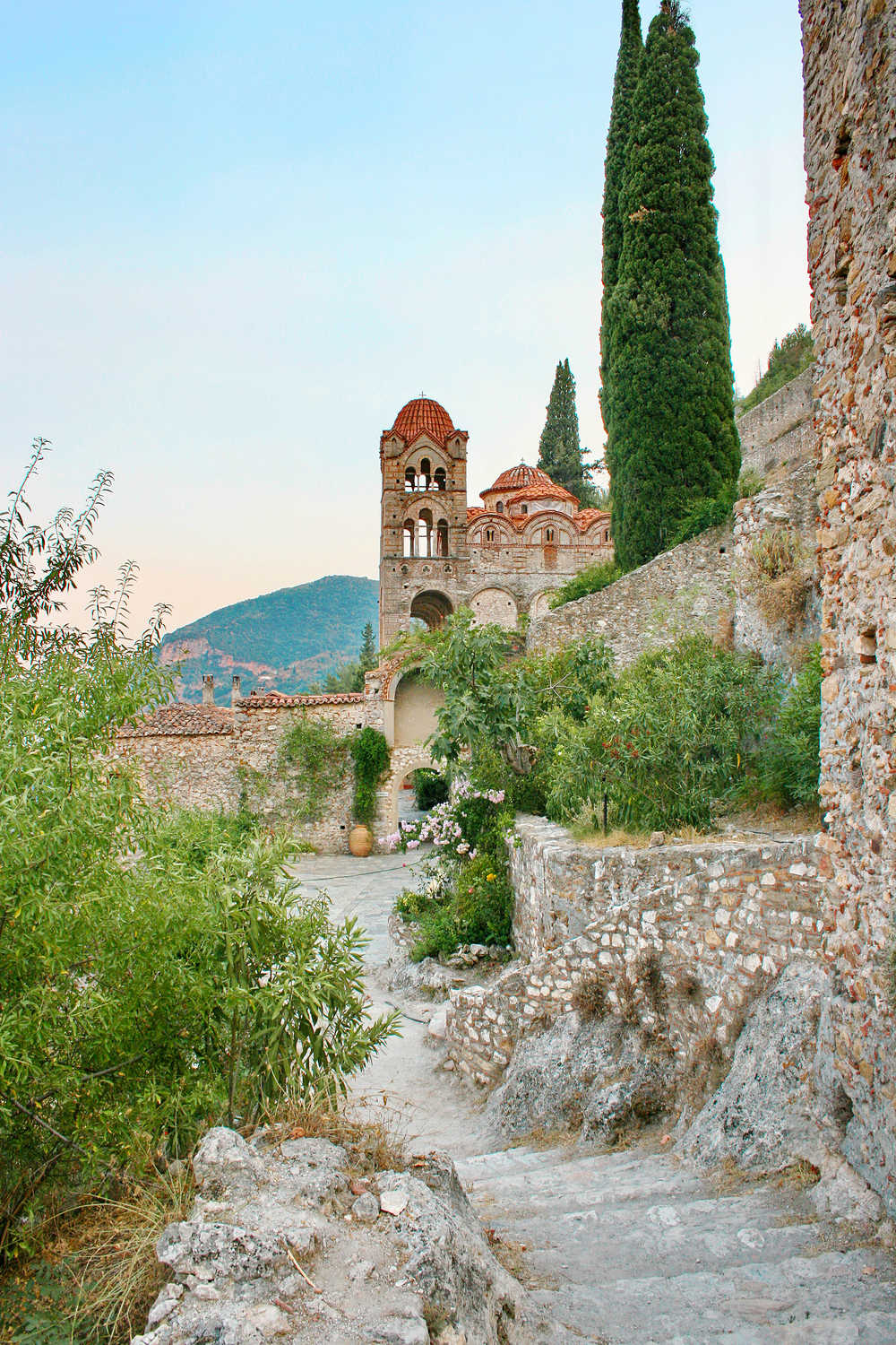 Cité byzantine de Mystras en Grèce