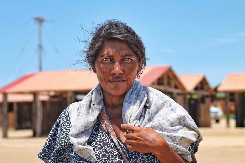 Colombienne dans un village de Guajira