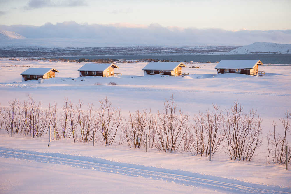 Cottage en Islande l'hiver