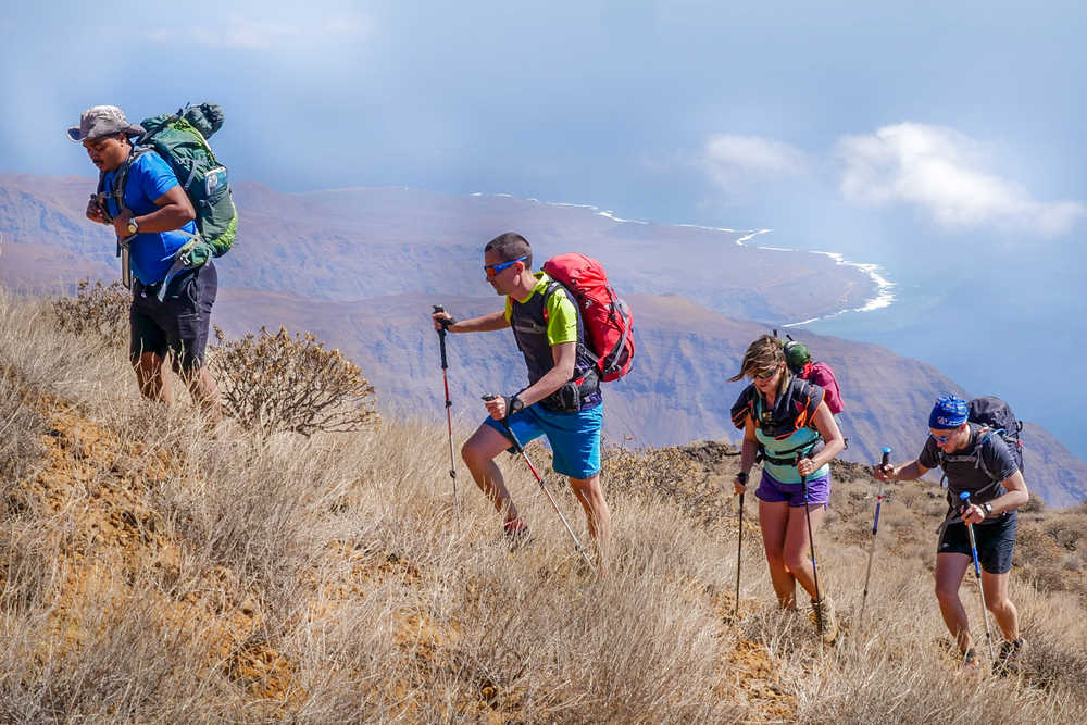 Dans la montée au Topo de Coroa