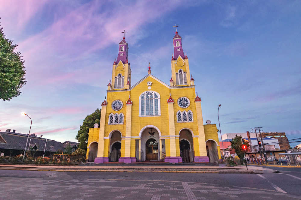 Découvert de la majestueuse église de San Francisco sur l'île de Chiloé