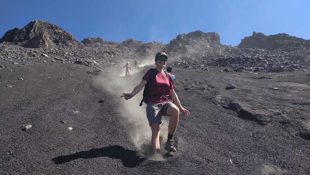 Descente du volcan de Fogo