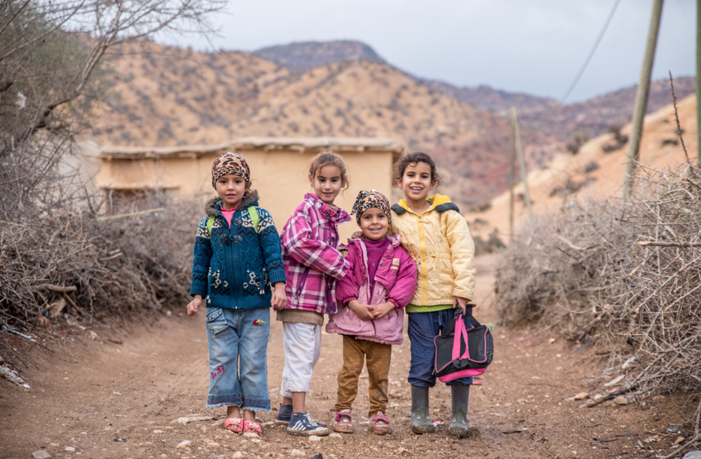 Enfants villages, massif du Toubkal