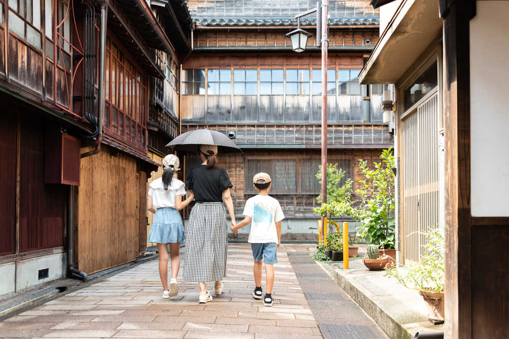 Famille voyageurs Japon