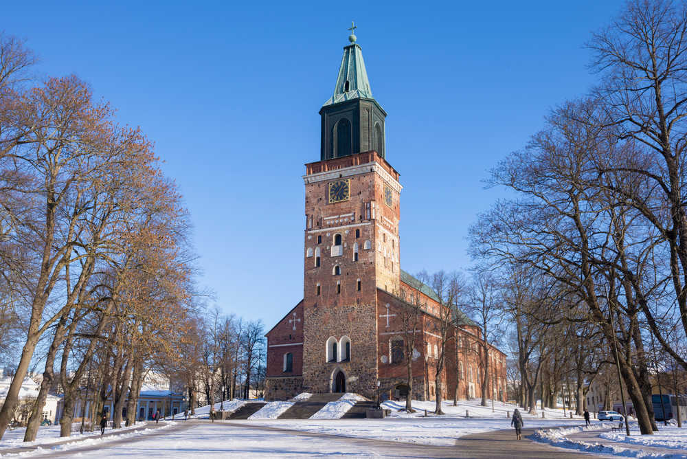 Finlande Turku cathédrale hiver