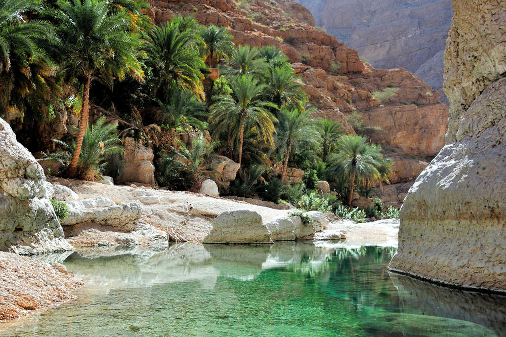 Gorges de Wadi Shab à Oman