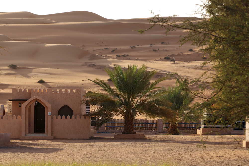 Hébergement dans le désert de Wahiba Sands à Oman