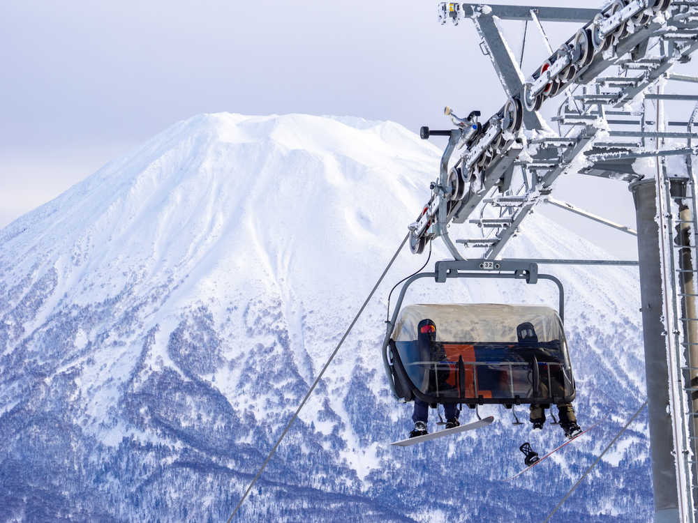 Hokkaido Niseko station ski