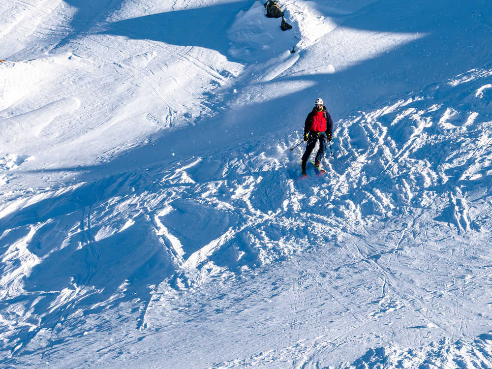 hors piste après ski de randonnée Zermatt chamonix