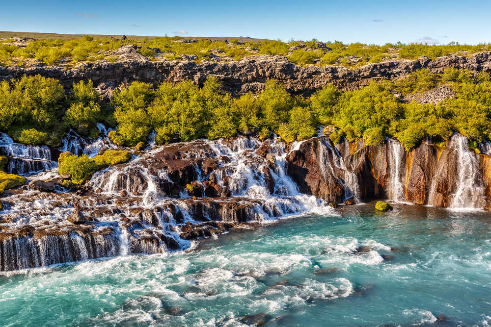 Hraunfossar, les cascades de lave