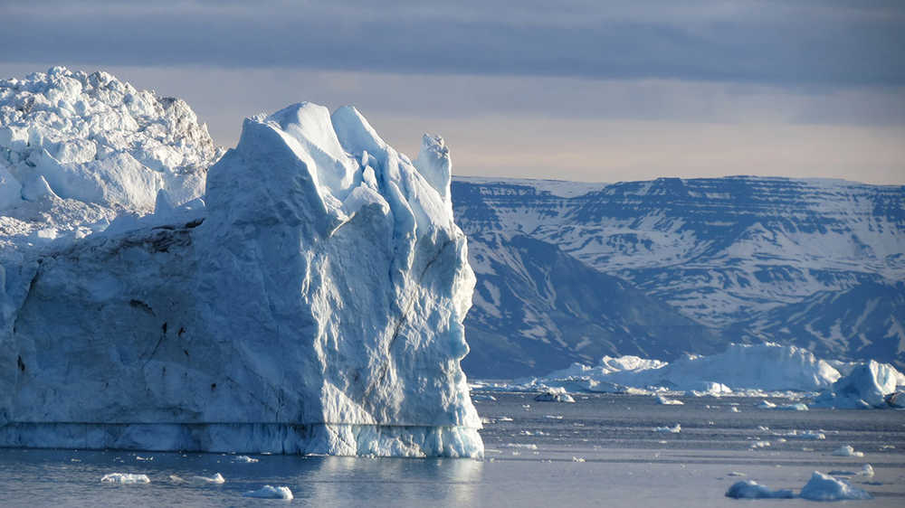 Iceberg dans la baie de Disko au Groenland en Arctique