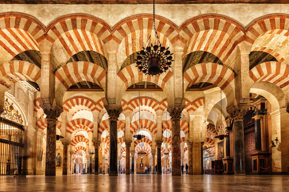 Intérieur de la mosquée de Cordoue, Espagne