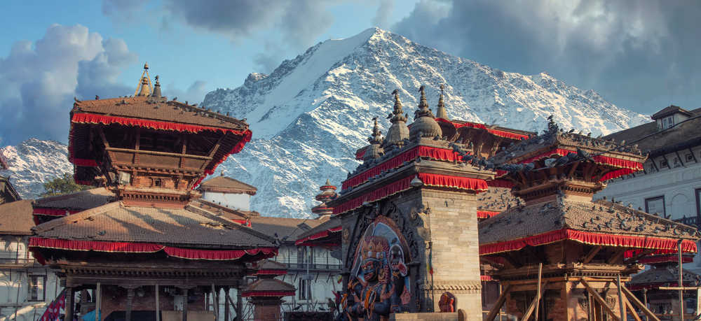 Katmandou dans sa vallée au Népal