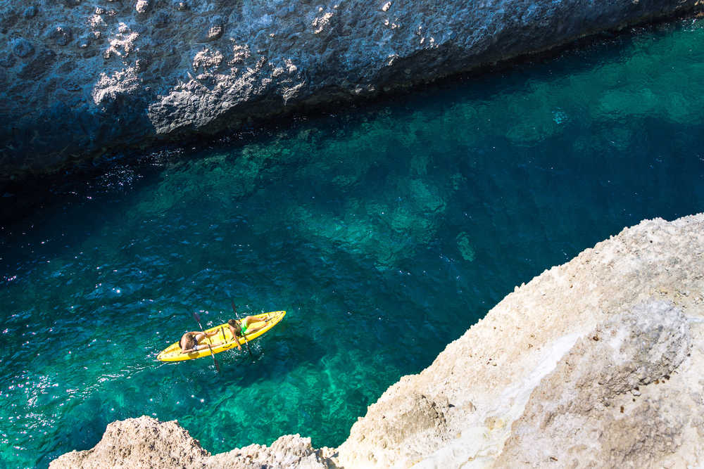 Kayak à Naxos, Grèce