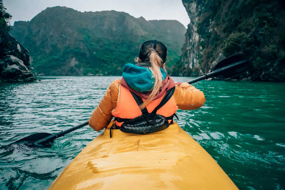 Kayak dans le delta du Mekong Vietnam
