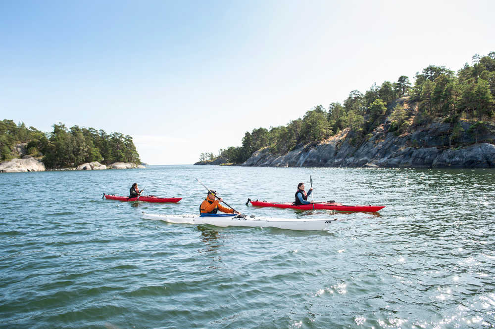 Kayak dans le sud de la Suède