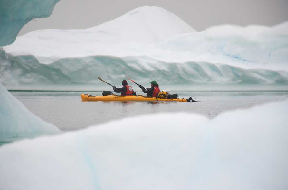 Kayak parmi les géants de glace EGROWAK3 août 2025