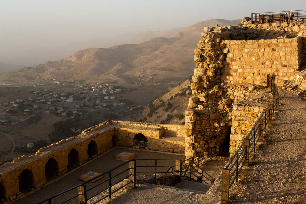 Kerak et de son château fort  Jordanie