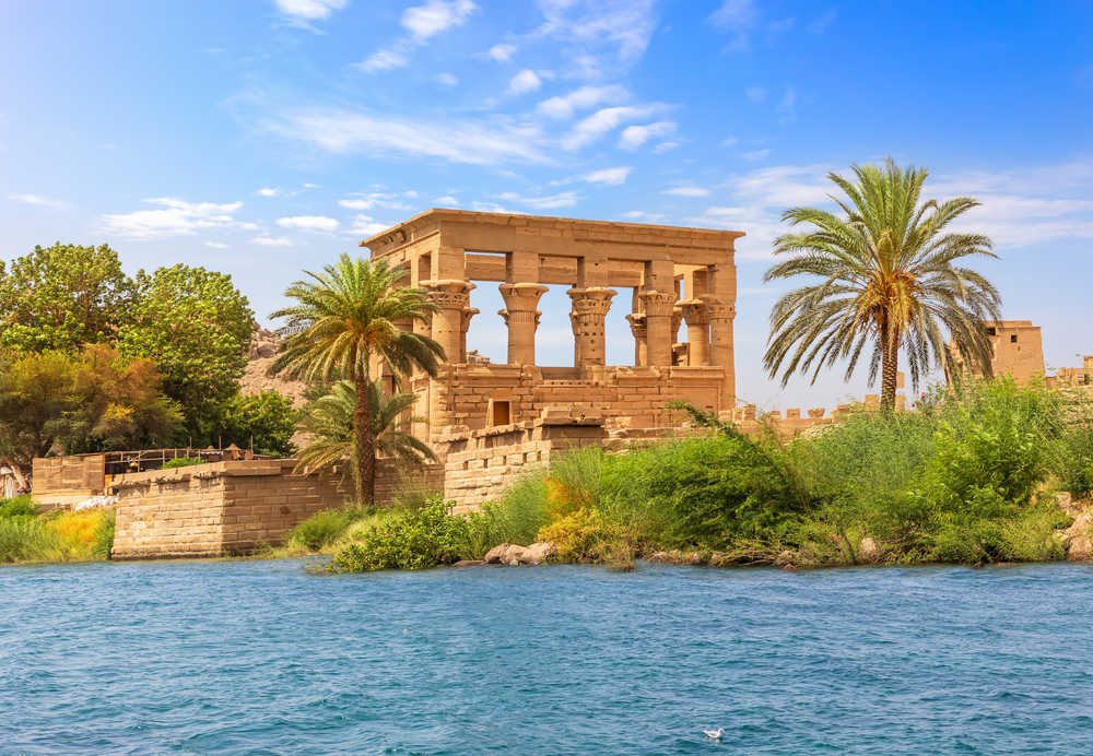 Kiosque de Trajan de Philae, île d'Agilika près d'Assouan, Égypte