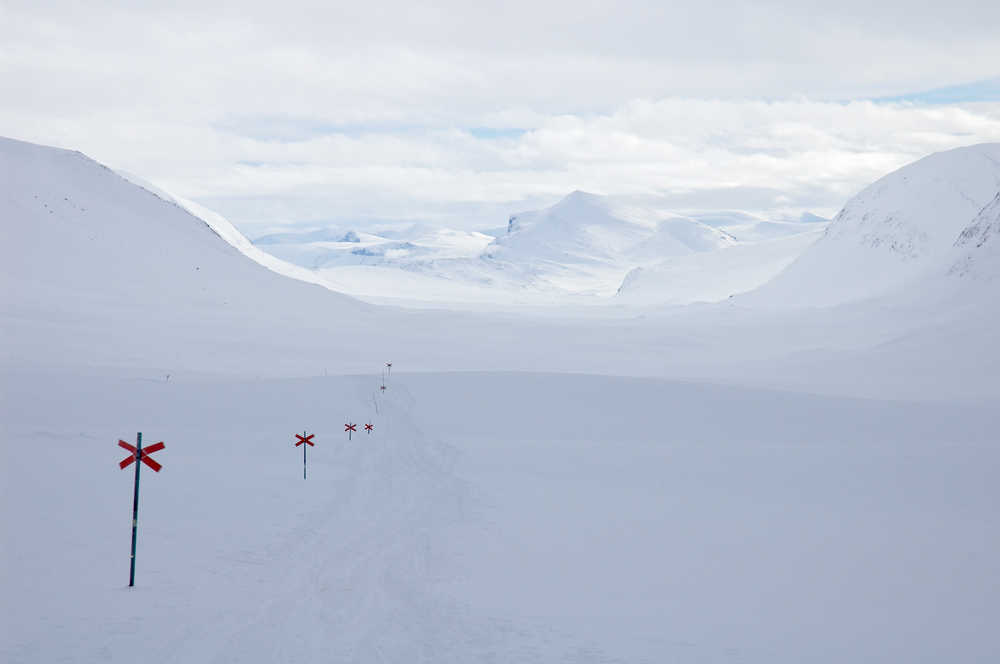 Kungsleden en hiver raid hivernal