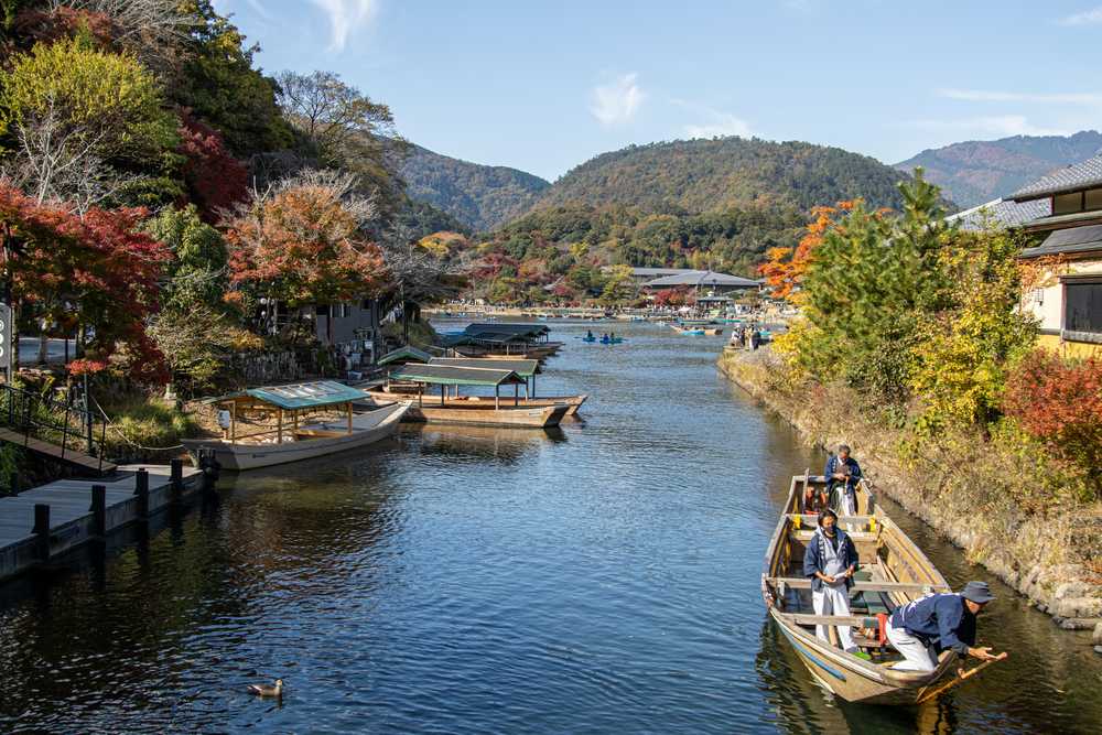 Kyoto Arashiyama rivière