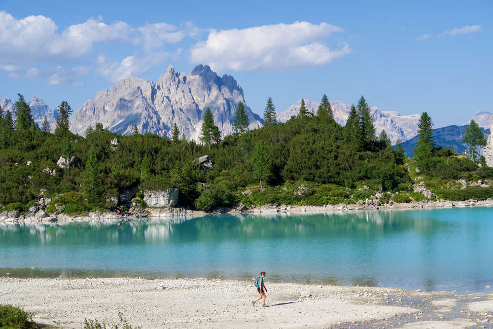Lac de Sorapis dans les dolomites