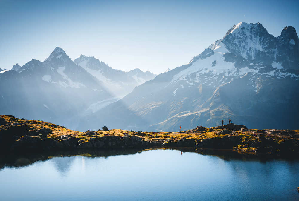 Le Lac blanc et le Mont Blanc, Alpes