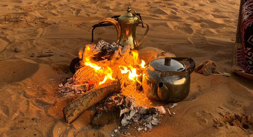 Le thé en plein désert, en Jordanie