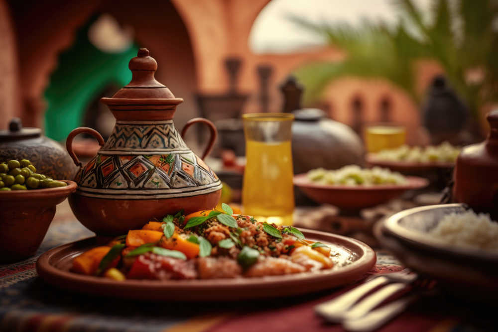 Les saveurs riches et exotiques du tajine marocain  Un plat traditionnel du Maroc