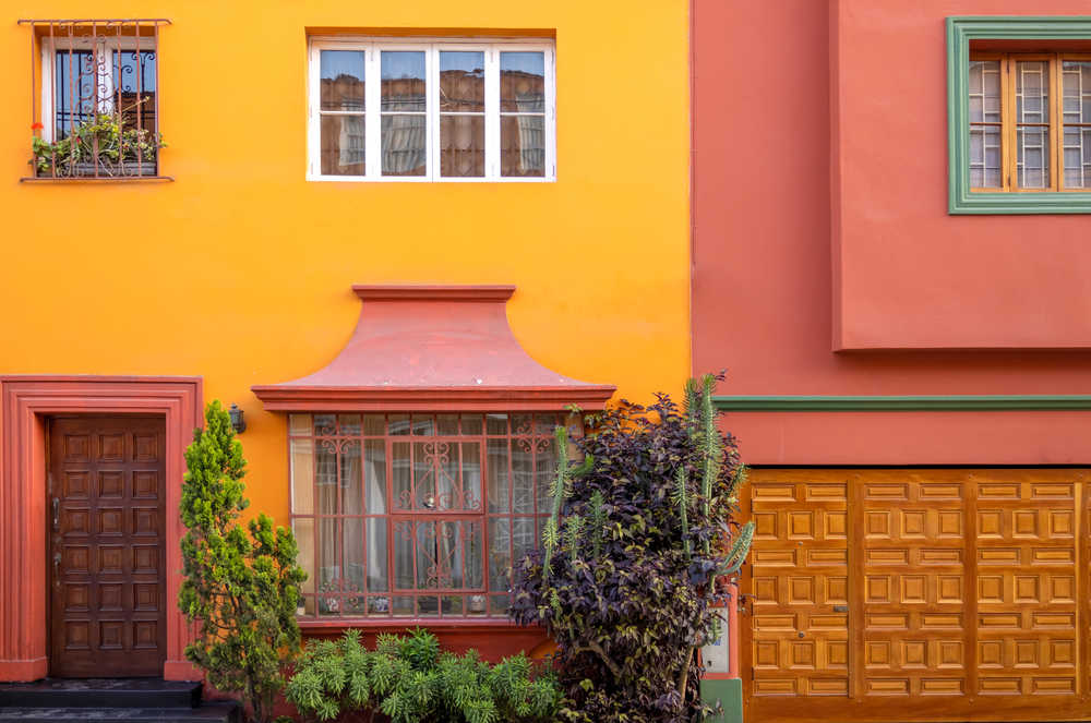 Maison colorée dans le quartier de Miraflores à Lima au Pérou