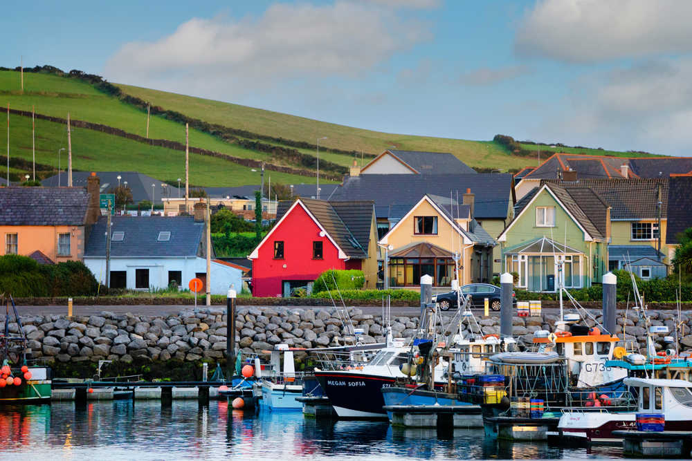 Maison colorées du port de Dingle, Irlande