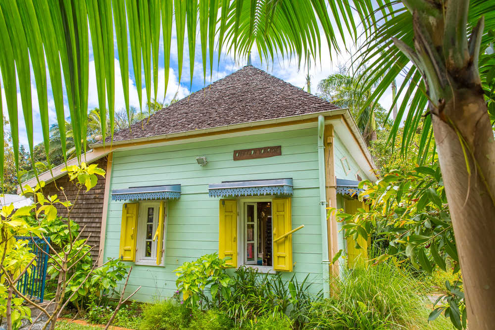 Maison Créole colorée, ile de la Réunion