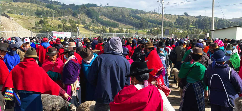 Marché de Guamote en Equateur