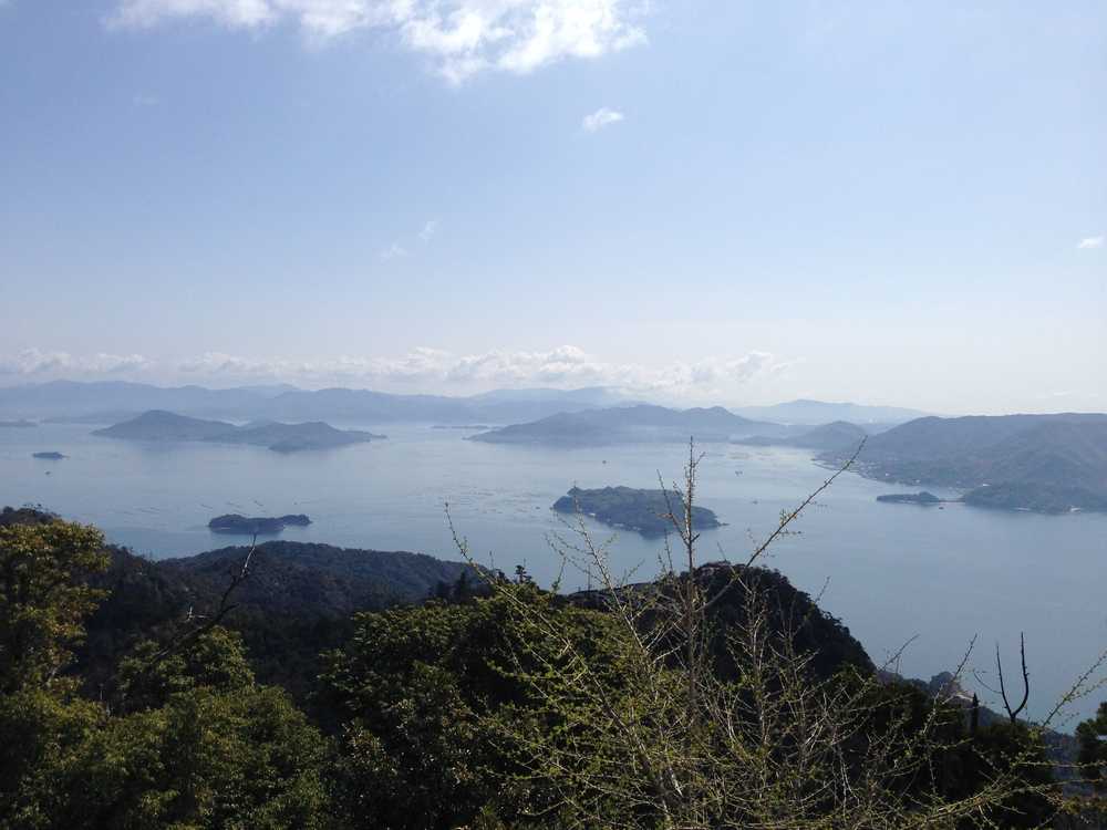 miyajima vue du mont misen au Japon