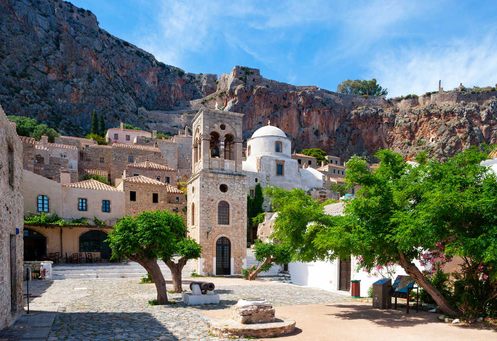 Monemvasia village dans le Peloponnes en Grèce