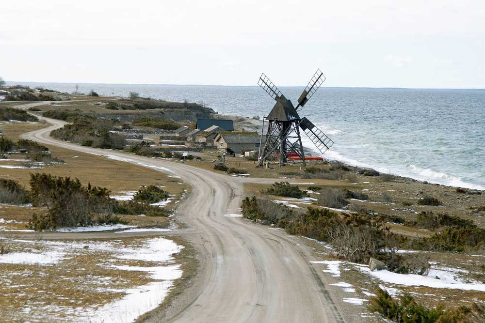 Moulin sur la côte de Öland, Suède