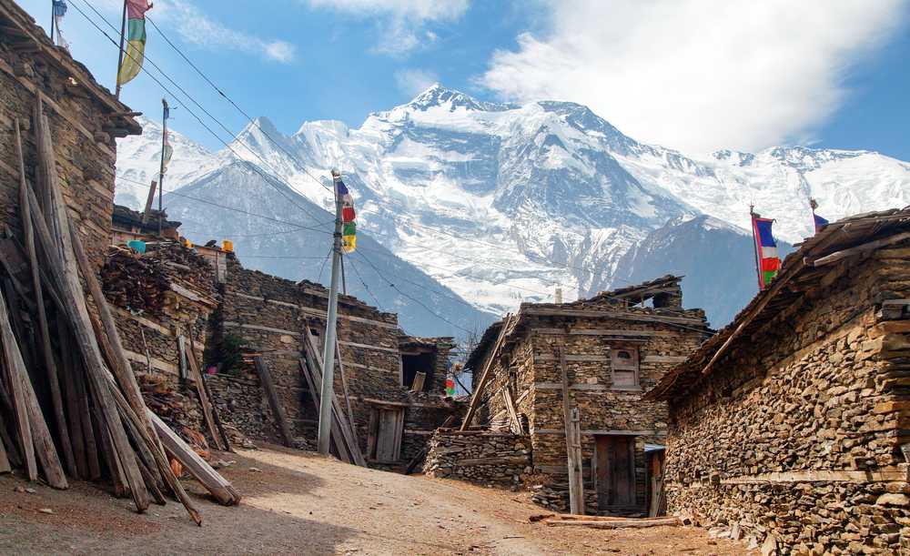 Népal Upper Pisang village